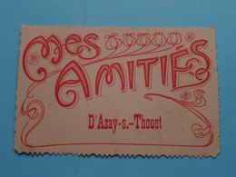 Mes Amitiés D'AZAY-s.-THOUET () Anno 1908 ( Voir / See Scans ) ! - Parthenay