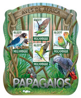 2015 MOZAMBIQUE MNH. PARROTS  |  Yvert&Tellier Code: 6570-6573  |  Michel Code: 7919-7922 - Mozambique