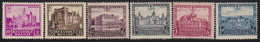 Belgium 1930 Fight Against Tuberculosis (TBC) – Castles And Palaces, 6 Values, MH (*) Michel 291-296 - Neufs