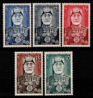 Tunisie - 1954 - Effigie - N° 383 à 387  - Neufs ** - MNH - Unused Stamps