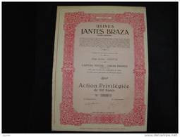 Action"Usines Jantes Braza"Herstal 1951 Bon état,avec Tous Les Coupons - Automovilismo