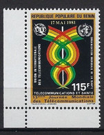 Benin YT 528 " Télécommunications & Santé " 1981 Neuf** - Benin - Dahomey (1960-...)