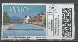 France - Frankreich Timbre Personnalisé Y&T N°MTEL LP20-24 - Michel N°BS(?) (o) - Annecy - Francobolli Stampabili (Montimbrenligne)