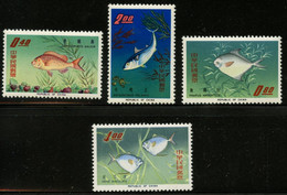 TAIWAN R.O.C. -   1965  Taiwan Fish. MNH. MICHEL #576-579. - Unused Stamps