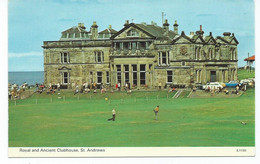 Scotland Fife  Postcard  Golf Club St. Andrews Royal And Ancient Clubhouse. Unused Vintage Dennis Card - Fife