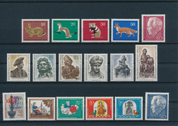 GERMANY Berlin West Jahrgang 1967 Stamps Year Set ** MNH Postfrisch - Complete Komplett Michel # 299 - 315 - Unused Stamps