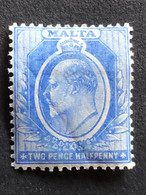 MALTA  SG 53 2½d Bright Blue  MH* - Malta (...-1964)