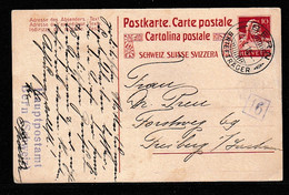 SCHWEIZ: 1914, GA 10 C. Tellbrustbild, Gebraucht - Entiers Postaux