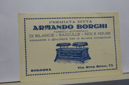 BOLPOGNA  --   BILANCE -PESI -MISURE -STADERE  --   ARMANDO BORGHI - Italy
