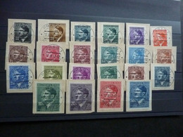 Böhmen Und Mähren 89-110 Komplett Vollstempel Extraklasse Briefstücke - Used Stamps