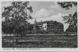 Rosenheim, Obby. Mädchengymnasium (Reservelazarett), Feldpoststempel 1943 - Rosenheim