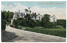 COLWYN BAY : PWLL-Y-CROCHAN HOTEL / POSTMARK - CONWAY (DUPLEX) / ADDRESS - NEWPORT, QUEENS HILL, ASCOT - Denbighshire