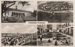 AK Nordseebad Norderney - Mehrbildkarte - Werbestempel Fernsprecher - 1937 (59033) - Norderney