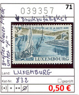 Luxemburg 1971 - Luxembourg 1971 - Michel 832 Abart - Oo Oblit. Used Gebruikt - Plaatfouten & Curiosa