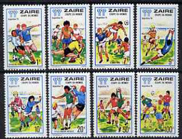 Zaire 1978 Football World Cup Perf Set Of 8 Unmounted Mint SG 915-22 - Gebruikt