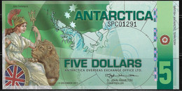 ANTARCTICA  5 DOLLARS  UNC  14-DEC-2011 - Other - America