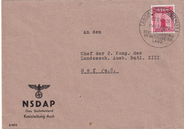ALLEMAGNE 1943 LETTRE DE ASCH - Briefe U. Dokumente