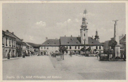 AK Kaplitz - O.D. - Adolf Hitlerplatz Mit Rathaus - 1939 (59054) - Boehmen Und Maehren