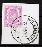 COB 422 Sur Fragment, Obliteration Centrale De MOLENBEEK/22, RARE, Superbe - Unused Stamps