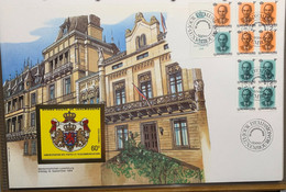 D32-  Carnet  Luxembourg 18.09.1989  FDC Grand Format - Markenheftchen