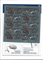 2006 US Stamp-American Motorcycles - 20 TIMBRES 39 ¢ - Scott # 4085-4088 Encore Sous Plastique - Motorräder