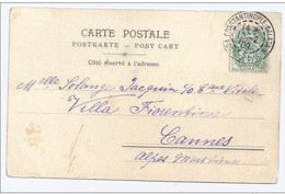 Cachet Constantinople Galata Postes Françaises 1908 Frappe Superbe  2 Scans - Lettres & Documents