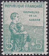 FRANCE, 1914, Orphelins De La Guerre (Yvert 149) - Neufs