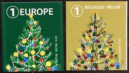 BELGIUM -2018 2 STAMPS MNH CHRISTMAS,NOEL ,NEW YEAR, KERSTZEGELS - Cartas & Documentos