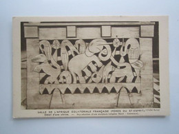 EXPOSITION VINCENNES (1931) SALLE DE L'AFRIQUE EQUATORIALE ....DETAIL D'UNE VITRINE CAMEROUN Carte Publicitaire ANNALES - Other