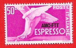 1950 (7/l) Democratica Sovrastampato Su Una Riga Rutota III - Nuovo MNH - Express Mail