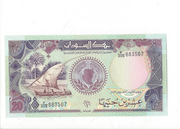 29553 -  Bank Of Sudan Twenty Pounds Dhow Sailing Ship Boat - Sudan
