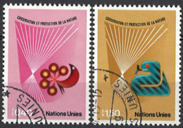 Nations Unies, Vereinte Nationen - Genf 1982. Mi.Nr. 109-110, Used O - Usados