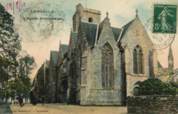 LAMBALLE - L'Eglise Notre-Dame- Carte Colorisée - Lamballe