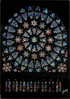 93 - Saint Denis - Intérieur De La Basilique - Rosace Sud Du Transept - Vitraux Religieux - Carte Neuve - CPM - Voir Sca - Saint Denis