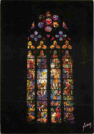 93 - Saint Denis - Intérieur De La Basilique - Vitrail Du Baptistère - Vitraux Religieux - Carte Neuve - CPM - Voir Scan - Saint Denis