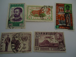 ETHIOPIA  USED    STAMPS 5 LOT - Ethiopië