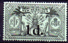 Nouvelles Hebrides: Yvert N° 65* - Unused Stamps