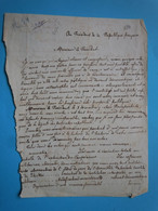 Lettre Au Président De La République Louis Napoléon BONAPARTE Vers 1850 - Historische Documenten