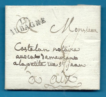 Bouches Du Rhone - Aubagne Pour Aix. MP 32x11. LAC De 1811. Indice 9 =55e - 1801-1848: Precursors XIX