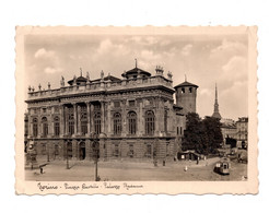 15179" TORINO-PIAZZA CASTELLO-PALAZZO MADAMA " ANIMATA-TRAMWAY-VERA FOTO-CART. SPED 1936. - Palazzo Madama