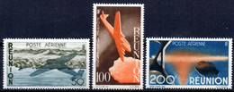 Reunion: Yvert N°  A 42/43**; MNH, Le 44* - Luchtpost