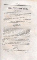 LOI De 1844 Concernanr Au Changement De Circonscription Territoriale - Décrets & Lois
