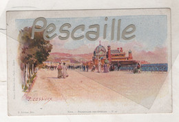 06 - CP E. LESSIEUX PINX - NICE - PROMENADE DES ANGLAIS - LECOQ & MATHOREL N°12 - CHOCOLATS & THES DE LA Cie COLONIALE - Lessieux