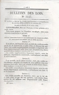 LOI De 1844 Concernanr Les Crédits Supplémentaires Des Exercices 1843 , 1844 - Décrets & Lois