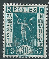France  Yvert N° 323 **  , 1 Valeur Neuve Sans Charnire   ( Cote Yvert = 4,50 Euro )  -  Bip 6401 - Nuovi
