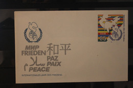 DDR1985, Ganzsache Intern. Jahr Des Friedens, MiNr. U 5, MNH - Sobres - Nuevos