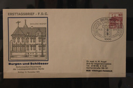 Berlin 1979, Ganzsache Freimarken: Burgen Und Schlösser, 60 Pf, Schloß Rheydt, MiNr. 611, PU 75/7, ESST - Private Covers - Used
