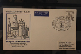 Berlin 1977, Ganzsache Freimarken: Burgen Und Schlösser, 60 Pf, Marksburg, MiNr. 537, PU 74/5, ESST - Privé Briefomslagen - Gebruikt