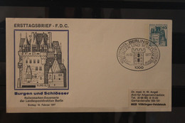 Berlin 1977, Ganzsache Freimarken: Burgen Und Schlösser, 40 Pf, Burg Eltz, MiNr. 535, PU 70/6, ESST - Privé Briefomslagen - Gebruikt