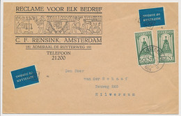 Bestellen Op Zondag - Amsterdam - Hilversum 1924 - Storia Postale